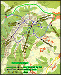 Piatra Craiului - detailed map - click to zoom