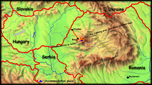 'The Transylvanian Paradise' map - click to zoom